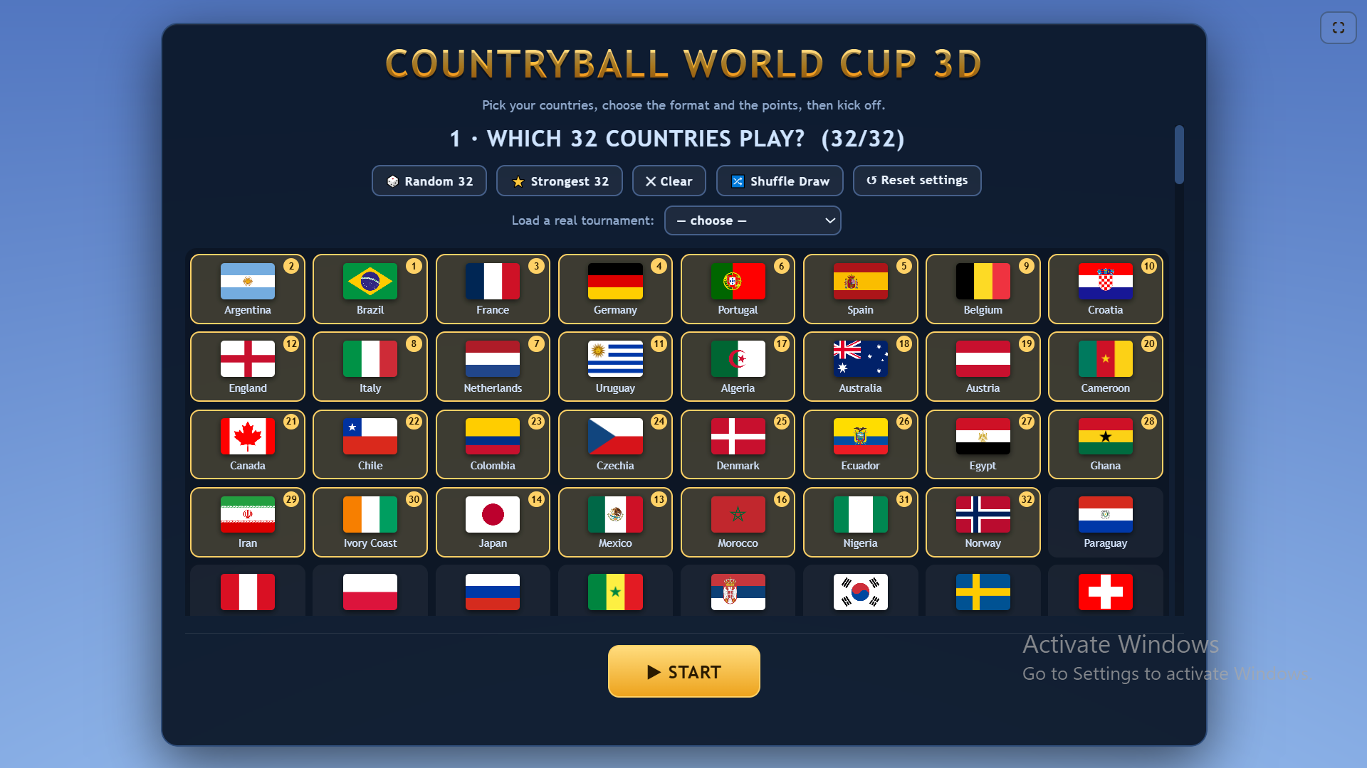 Countryball World Cup 3D screenshot 1