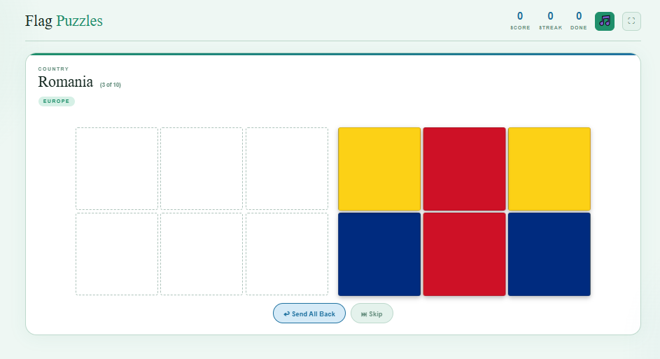 Flag Puzzles screenshot 1