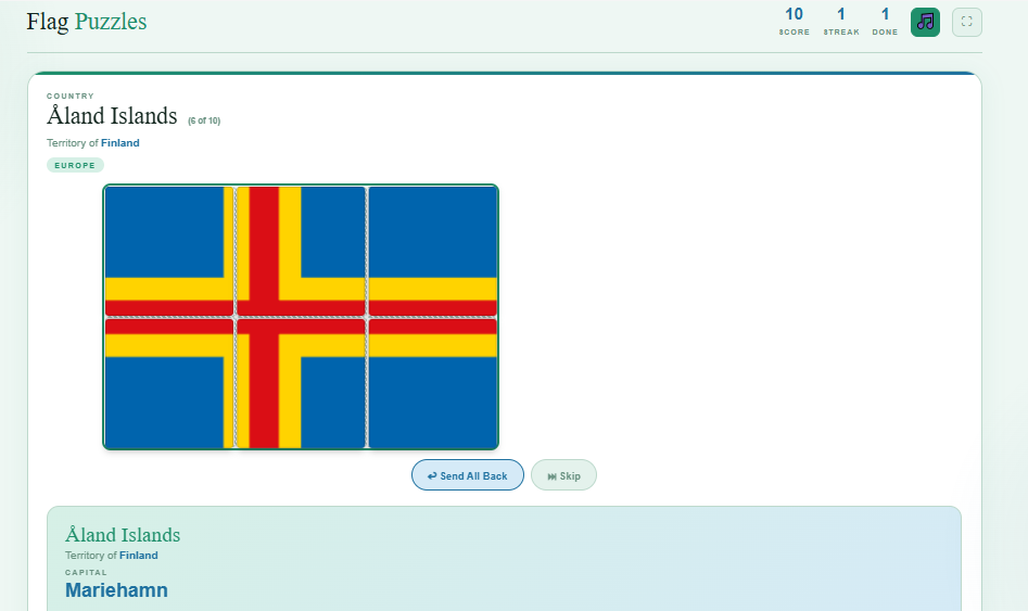 Flag Puzzles screenshot 3