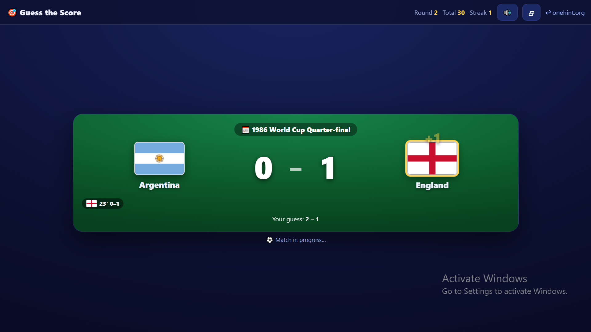 Guess the Score screenshot 2